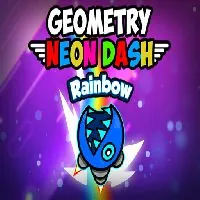 Geometry Neon Dash Rainbow - unblocked games 77